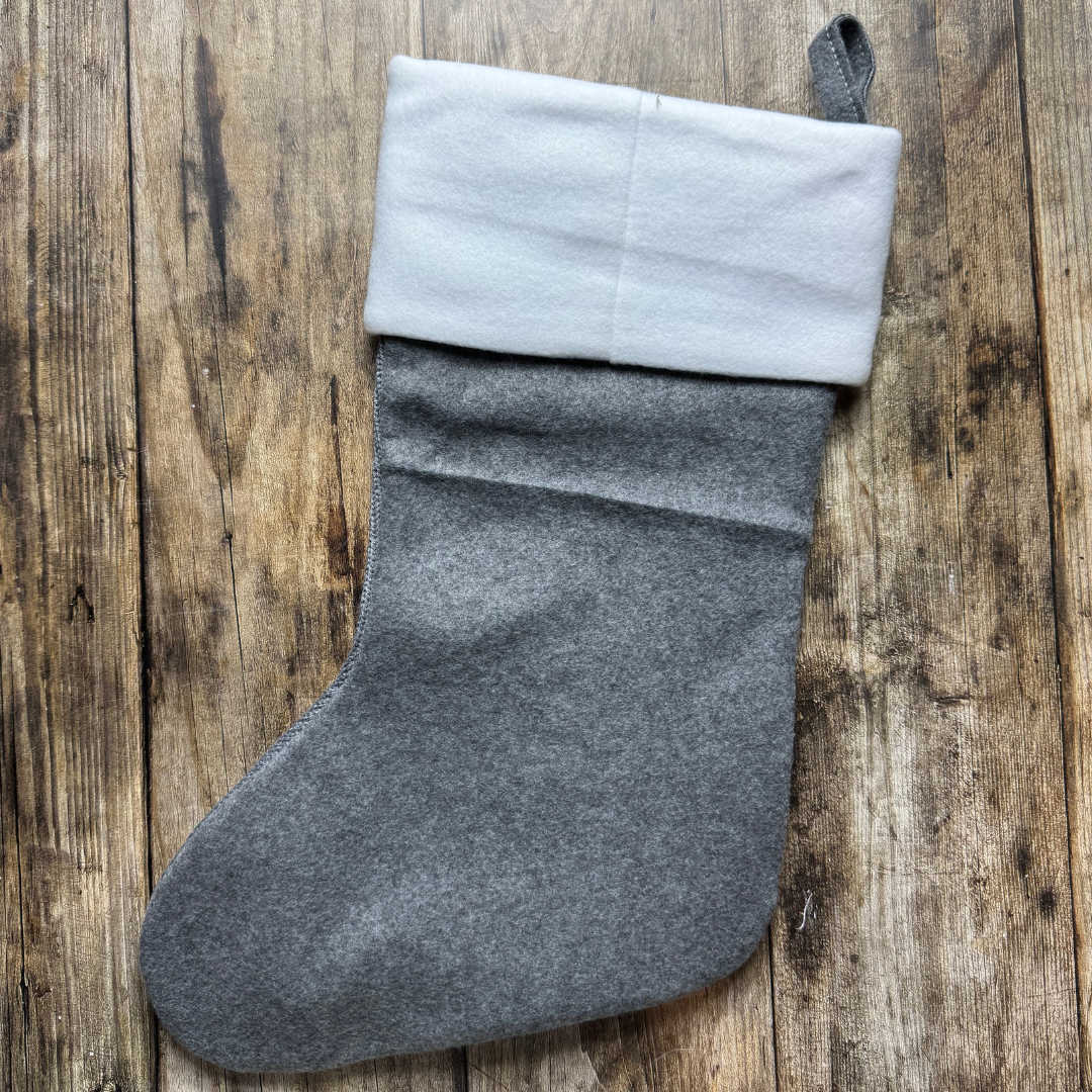 Chaussette de Noël personnalisable – Bonhomme de neige