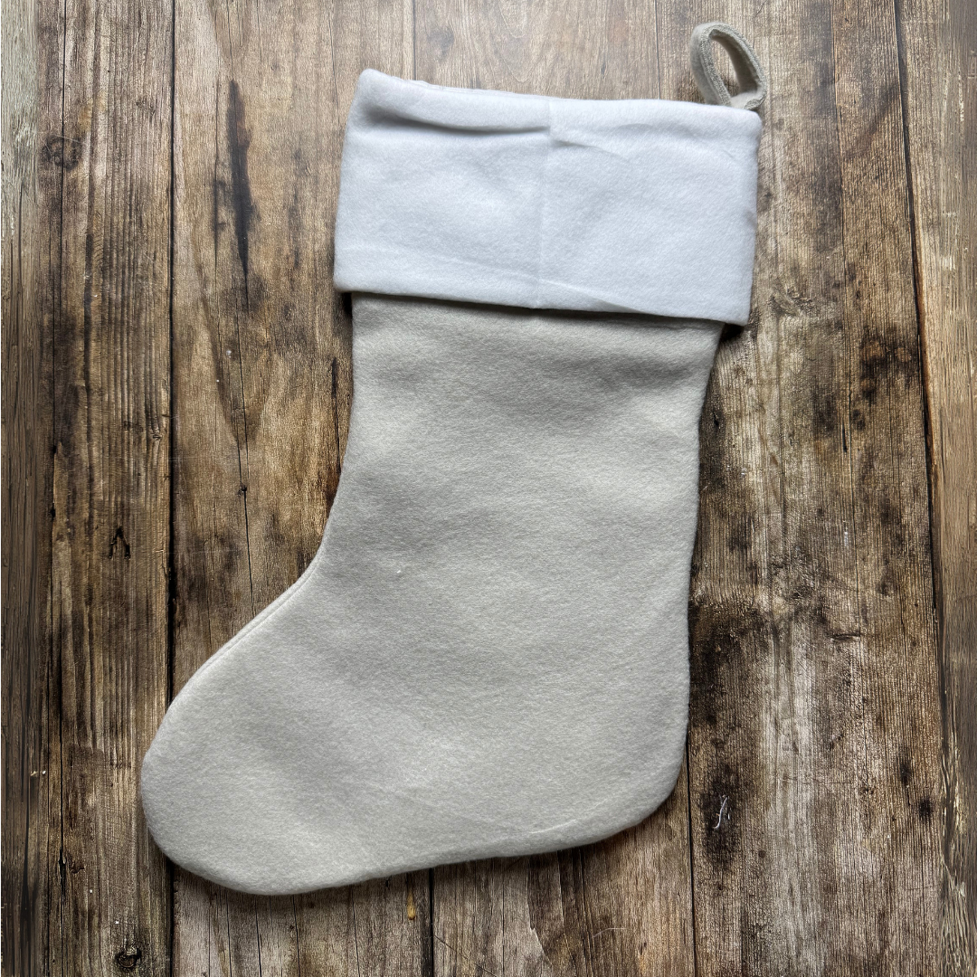 Chaussette de Noël personnalisable – Bonhomme de neige