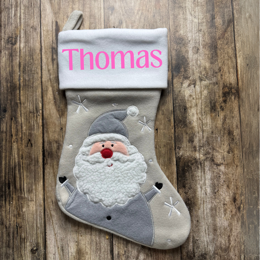 Chaussette de Noël personnalisable – Père Noël