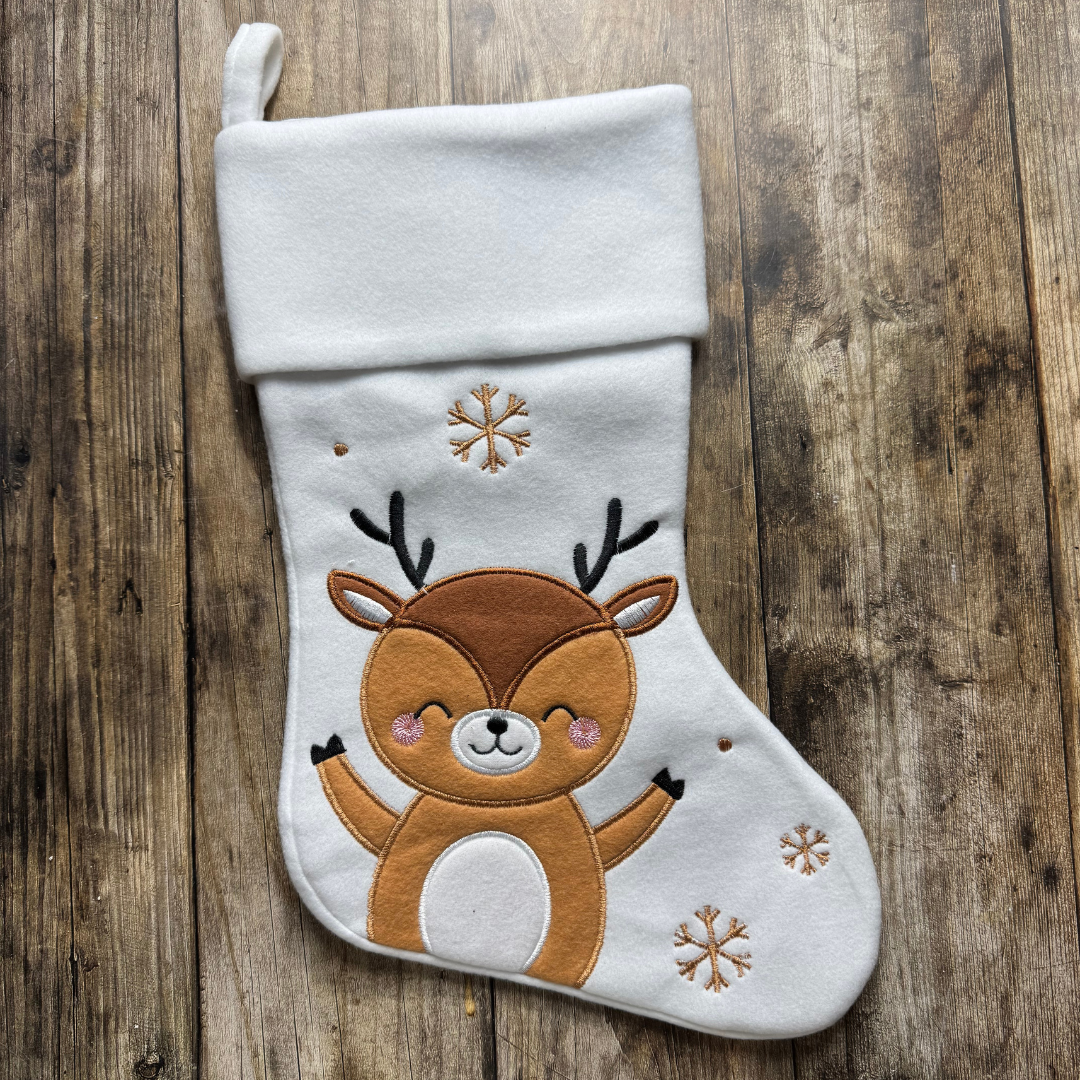 Chaussette de Noël personnalisable – Renne