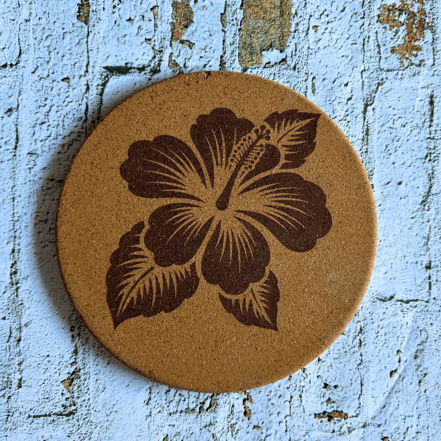 Dessous de plat en lièges - Fleur d'Hibiscus