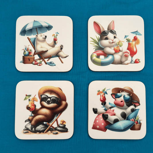 Dessous de verre - Intrus à la plage