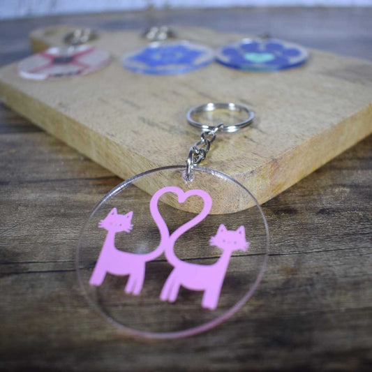 Porte clé Coeurfélin personnalisé