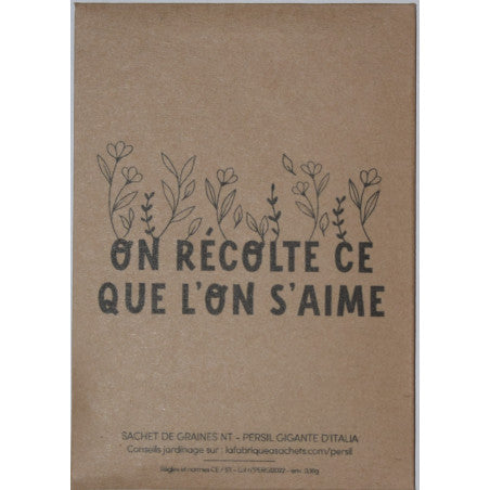 On récolte ce que l'on s'aime