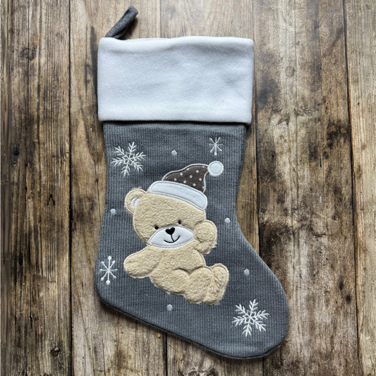 Chaussette de Noël personnalisable – Ourson