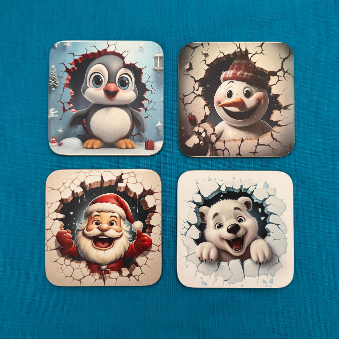 Dessous de verre -  Dans la glace