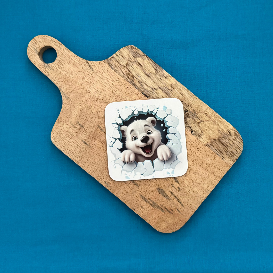 Dessous de verre -  Dans la glace