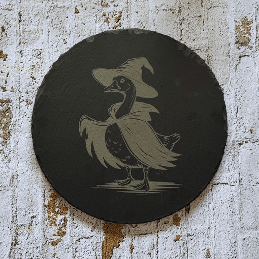 Dessous de plat Ø 30 cm en ardoise - Canard