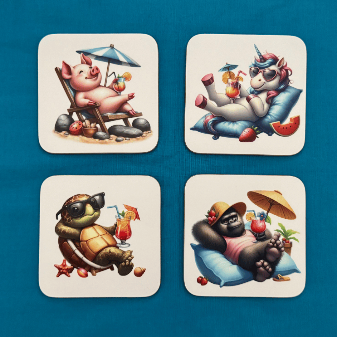 Dessous de verre - Intrus à la plage