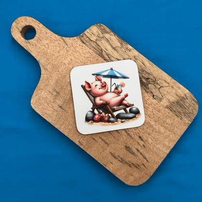 Dessous de verre - Intrus à la plage