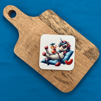 Dessous de verre - Intrus à la plage