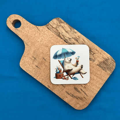 Dessous de verre - Intrus à la plage