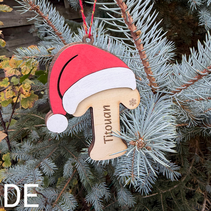 Lettre de Noël en bois à suspendre – Personnalisable