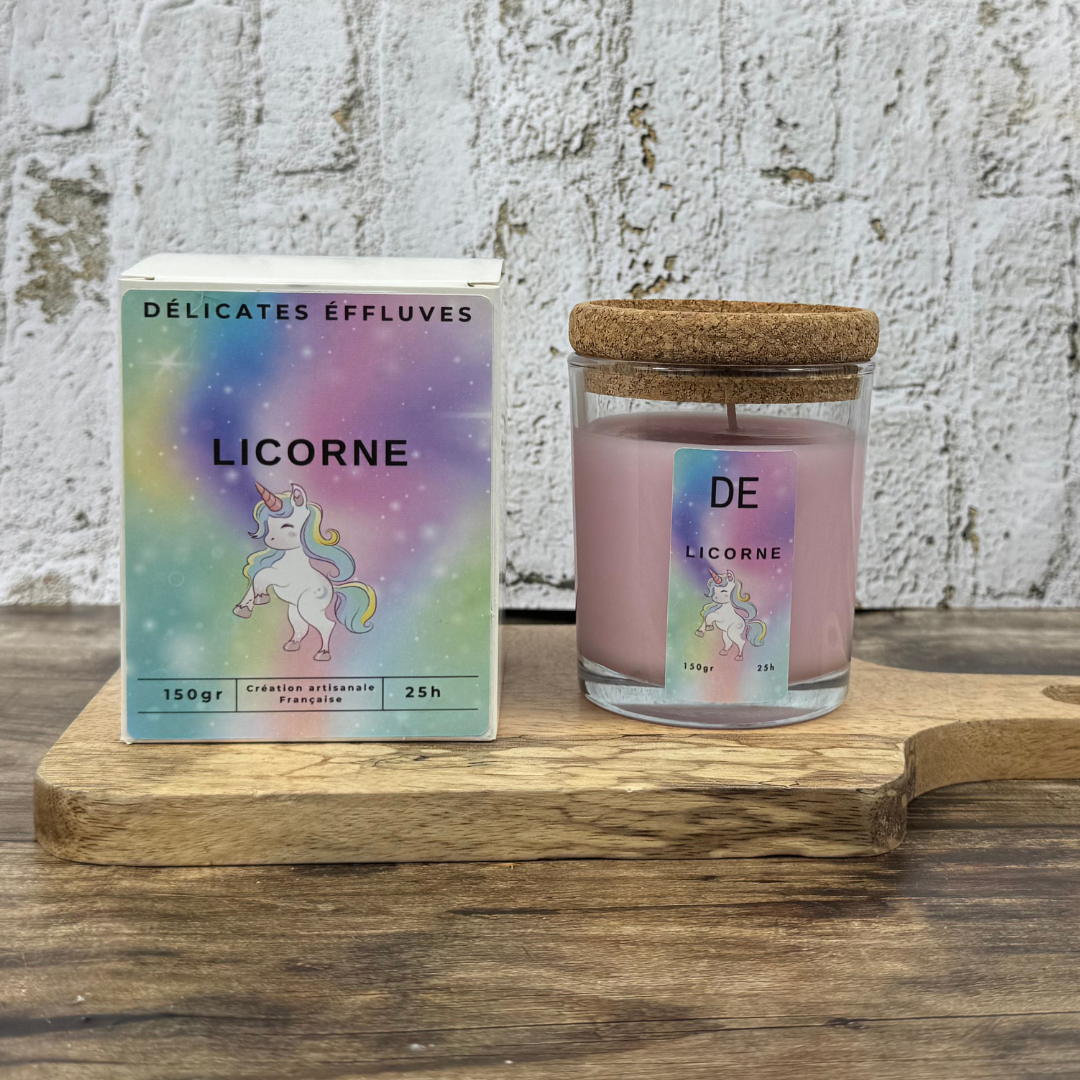 Bougie 25h - Licorne