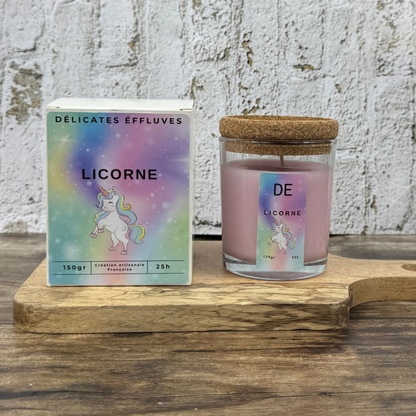 Bougie 25h - Licorne